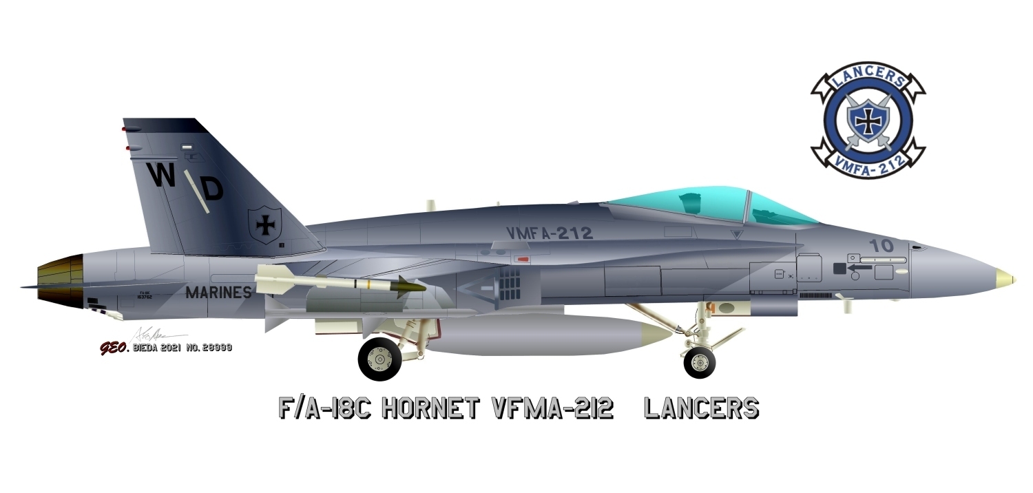 F/A-18C HORNET VFMA-212 LANCERS Painting